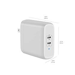 Amazon Basics 36W Two-Port USB-C Wall Charger for