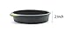 Megrocle 9-Inch Food Grade Silicone Round Cake Pan, Non Stick Reusable Large Baking Pans Silicone Cake Mold Bakeware, Grey