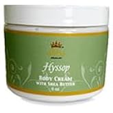 ABBA OIL HYSSOP Body Cream with Shea Butter 6oz Jar with Lid - ABBA JERUSALEM