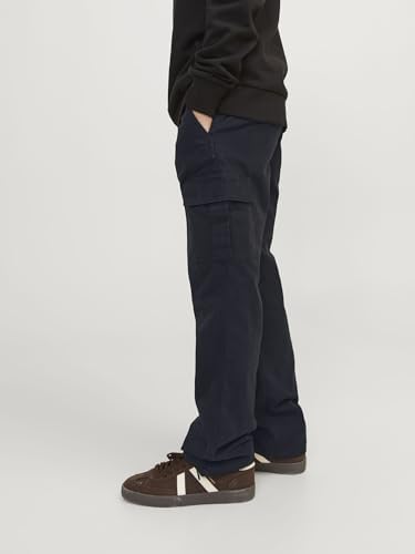 JACK&JONES JUNIOR JPSTKANE JJBARKLEY Cargo Pant Noos Jnr, Pantaloni Cargo Bambino, Black,