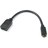 SF Cable HDMI Female to Mini HDMI Male Cable Adapter, v1.4 1080p (8 Inches)