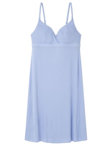 Women'secret Nightdress Maternity Nachthemd für Damen, Blau, Größe M, blau, M