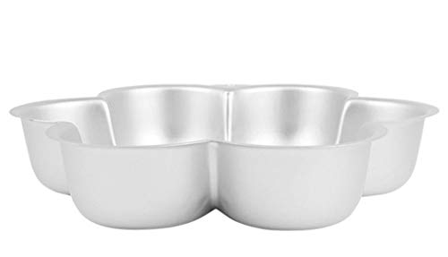 WJSYSHOP 10 Inch Plum Blossom Petal Shaped Aluminum 3D Cake Mold Baking Mould Tin Cake Pan - Flower - Thumbnail 4