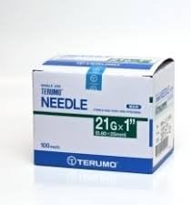 Dispensing Needles 21Gx1" (0.80x25mm) Sterile Luer Lock, Individual Packged Qty: 1 Box of 100 each
