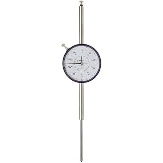 Mitutoyo 3426S-19 Dial Indicator, #4-48 UNF Thread, 0.375″ Stem Dia., Lug Back, White Dial, 0-100 Reading, 3.071″ Dial Dia., 0-3″ Range, 0.001″ Graduation, +/-0.005″ Accuracy