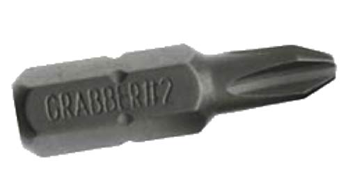 Grabber #2 Reduced Phillips Drywall Screw Driver Bit Tips, No-Slip (50-Pack + Free Bit Holder)