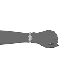 Nueva solar Seiko sup325 24 diamantes Dos Tono Acero inoxidable Reloj para mujer