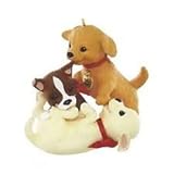 HALLMARK KEEPSAKE 2015 MEMBER EXCLUSIVE---25th ANNIVERSARY PUPPY LOVE ORNAMENT