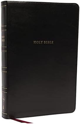 NKJV, Thinline Bible, Leathersoft, Black, Red Letter, Comfort