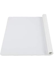 X-Large Reusable Silicone Table Mat Child Kids Dinner Placemat Desk Countertop Waterproof Protector Heat Insulation Kitchen Pastry Rolling Dough Pad Tool, 24 X 20inch (Grey)