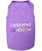 Parisian Pet Dog Cat Clothes Tee Shirts Embroidered T-Shirt Pampered Poochie, L