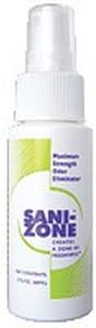 Sani-Zone Maximum Strength Odor Eliminator Air Spray Unscented, 8 oz. Air Freshener Spray, Odor Killer, Scent Remover, Sanitizing Spray for Hospital and Professional Use