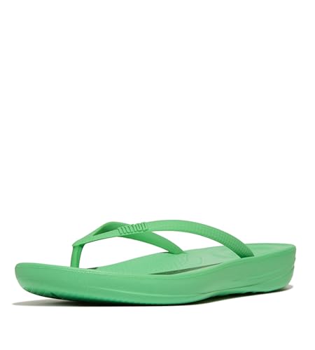 Fitflop Femme Iqushion Ergonomic Flip-Flops Tongues, Vert, 36 EU