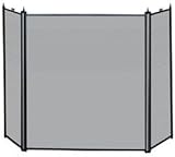 Uniflame 3 Fold Screen, Black Finish