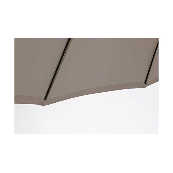 Atlanta Sonnenschirm cm 270x h240 mit anthrazit / taubengrauer Fuge – Bild 7