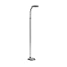 Lavish Home Floor Lamp - Full Spectrum Natural Sunlight Lamp with Bendable Neck - Reading, Craft, Studying, and Esthetician Light (Chrome)