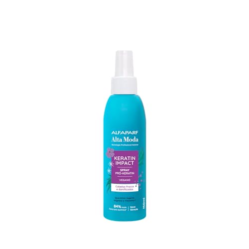 Alta Moda Keratin Impact Queratina LĂquida - Alta concentração de ativos reparadores - Ideal para uma reconstrução completa - Para cabelos fracos e danificados 150ml