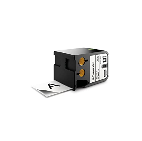 DYMO XTL All-Purpose Vinyl Labels | 54 mm x 7 m | Black on White