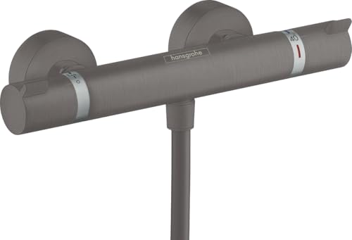 hansgrohe Ecostat Comfort Aufputz Duschthermostat,fuer 1 Funktion, Brushed Black Chrome