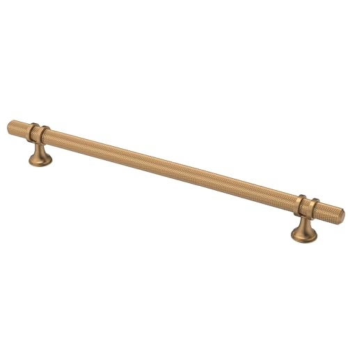 Alzassbg Cabinet Knobs, 1.46 Single Hole Knobs Champagne Bronze 10 Pack