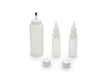 Fox Run 4312 Icing Squeeze Bottles for Cookie and Cake Decorating, Condiments, Sauces, Arts and Crafts, Set of 3, Clear