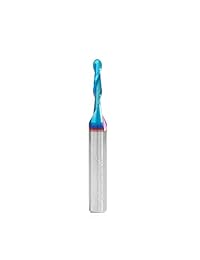 Amana Tool 46369 K SC Spektra Extreme   Espiral de punta de bola de doble flauta con revestimiento de vida 1 16 R x 1 8 D x 1 2 CH x 1 4 SHK x 2 pulgadas de largo