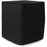 Covermates - Air Conditioner Cover â€“ AC Cover for Outdoor Protection - Water Resistant and Weatherproof - Ripstop Black