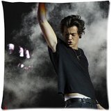 Harry Styles Decorative Pillow Slip Standard Size Custom Zippered Pillow Case 16x16(two sides)