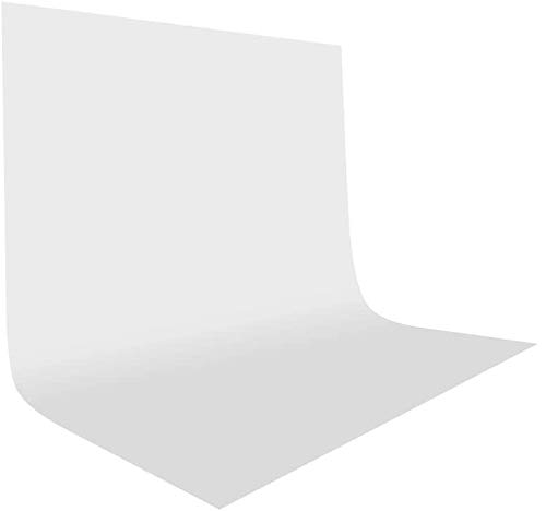 5x7ft Backdrop white Background - 1.5x2.2m Collapsible Backdrops for Photography 100% Polyster Muslin Backdrop for Photo Studio White Screen Background for Vedio