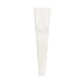 BBJ WRAPS Single Rose Packaging Bags Flower Bouquet Bag, 100 Counts (White)