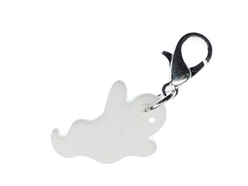 Miniblings Ghost Charm Pendant For Bracelet Wristlet Halloween White