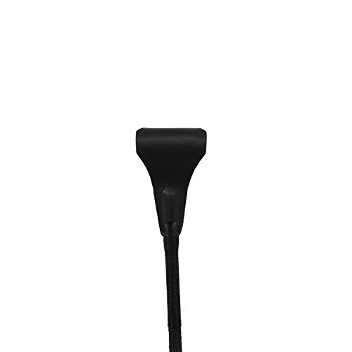 SCARLET KITTEN Riding Crop Horse Whip Spanking with Leather Loop Slapper Jump Bat (Black)