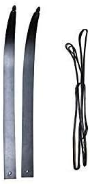 MEJOSER Takedown Recurve Bow Alloy Riser Weight 30 35 40 45 50 lbs Right Handed For Archery Hunting,3D Target Practice Black (30lbs, Recurve Bow Limbs with String)