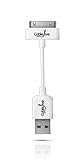 CableJive iStubz Sync and Charge Cable for iPod, iPhone, iPad (White - 7cm); Short iPhone 4, 4S, 3 Cable to Charge and Sync Without Tangle. Convenient, Durable and Low Price Cable for Travel, Office, and Home use. High Quality cable for use with iPhone 4 4/S.