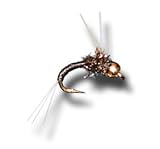 Tungsten BH WD40 Black Fly Fishing Fly - Size 20 - 3 Pack