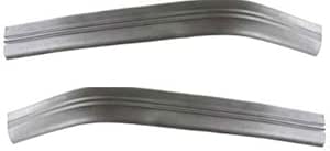 Evan-Fischer Bumper Molding compatible with Ford F-350 93-97 Ford F-350 93-97 Front LH and RH Side Set Of 2 Black