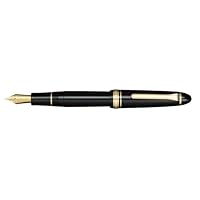 Sailor 1911 Large Black Gold Trim 21K Gold Medium Point Fountain Pen - 11-2021-420