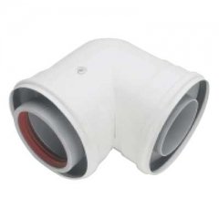 Worcester 7719 003 664 Flue Elbow Bend, White