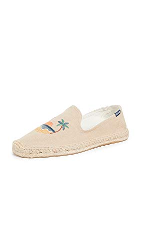 Soludos Men's Sunset Smoking Slippers, Safari, Tan, Graphic, 9 M US