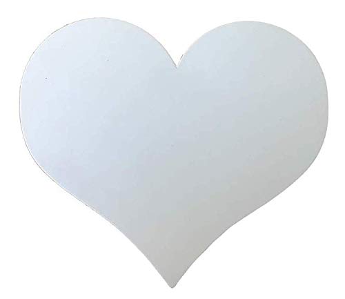 10er Pack - Magnetherzen für das Auto - Auto Schmuck für Hochzeit oder Valentinstag (Weiß matt) (Weiß Matt)