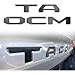 Seven Sparta Tailgate Letters for Toyota Tacoma 2016 2017 2018 2019 2020 3D Raised Black Letters for Tacoma, Zinc Alloy Emblem Inserts (Black 1) primary