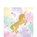 Unicorn Sparkle Party Supply Pack - Tableware for 8 Guests - Tablecover, Dinner Plates, Dessert Plates, Napkins, Cups, and a HeyDays Happy Birthday Tattoo