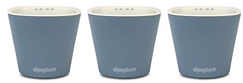 Window Garden - Aquaphoric Self Watering Mini Planter Pots (3 Pack) - Grow On Indoor Sill. Perfect for Potting Small Plants, Herbs, African Violets, Succulents, or Start Seedlings.