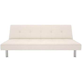 Amazon Com Dhp Nola Futon Couch With Tufted Faux Leather
