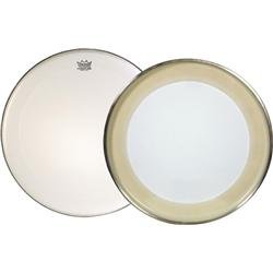 Remo Powermax Ultra White Crimplock Bass Drumhead, 14"