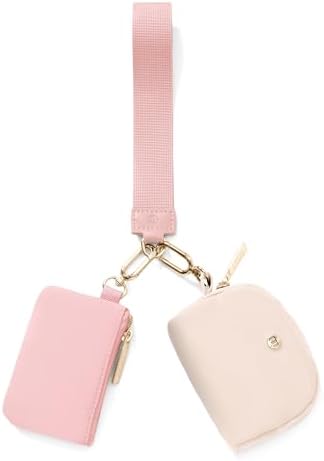 Amazon.com: Keychain Wallet Mini Zip Around Wristlet Wallets for
