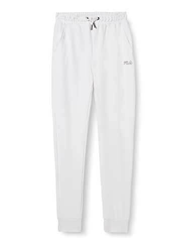 FILA Sabbia-Sudadera Pantalón de Vestir, Blanco Brillante, XS para Mujer