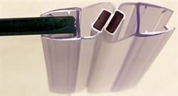 Byretech Easi-Fit 2M In-Line Magnetic Shower Door Seals Pair (4-6Mm Glass) - Ps-8M-6