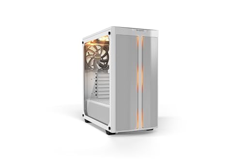 be quiet! Pure Base 500DX White PC-Gehäuse, 3X Pure Wings 2 Lüfter, ARGB LEDs, Radiatoren bis 360mm, Seitenfenster aus Temperglas