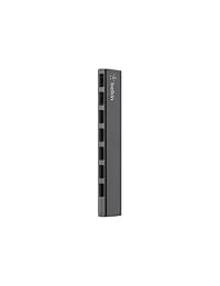 Concentrador de escritorio USB 2.0 ultra delgado de Belkin, Negro